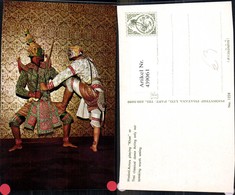 439061,Masket Actors Playing Khon Or Thai Classical Dance Acting Thailand Tanz Kampf - Asia