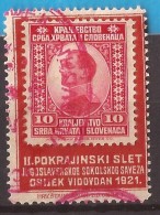 1921 SCOUTS KOENIGREICH JUGOSLAVIJA JUGOSLAWIEN RRR FALCONS-SCOUTS SPECIAL CANCELLED OSIJEK VIDOVDAN TEXST LATINICA RRR - Used Stamps