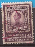 1921 SCOUTS KOENIGREICH JUGOSLAVIJA JUGOSLAWIEN RRR FALCONS-SCOUTS SPECIAL CANCELLED OSIJEK VIDOVDAN TEXST LATINICA RRR - Gebraucht