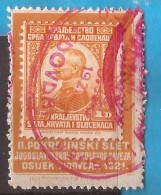 1921 SCOUTS KOENIGREICH JUGOSLAVIJA JUGOSLAWIEN RRR FALCONS-SCOUTS SPECIAL CANCELLED OSIJEK VIDOVDAN TEXST LATINICA RRR - Gebraucht