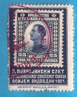 1921 SCOUTS KOENIGREICH JUGOSLAVIJA JUGOSLAWIEN RRR FALCONS-SCOUTS SPECIAL CANCELLED OSIJEK VIDOVDAN TEXST CIRILLIC RRR - Used Stamps