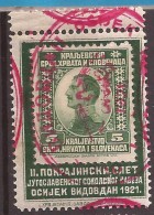 1921 SCOUTS KOENIGREICH JUGOSLAVIJA JUGOSLAWIEN RRR FALCONS-SCOUTS SPECIAL CANCELLED OSIJEK VIDOVDAN TEXST CIRILLIC RRR - Used Stamps