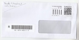 2016 REGISTERED ITALY COVER Stamps  POSTEITALIANE LABEL  Atm? - Briefe U. Dokumente