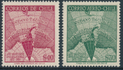 CHILE ANTARTIDA 1958 INTERNATIONAL GEOPHYSICAL YEAR, Set Of 2v**MNH - Anno Geofisico Internazionale