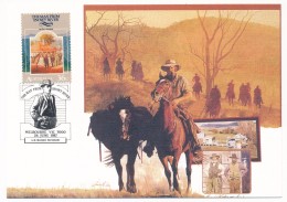 AUSTRALIE - 5 Cartes Maximum - (Littérature) L'Homme De La Rivière D'Argent - Banjo Paterson - Non Classés