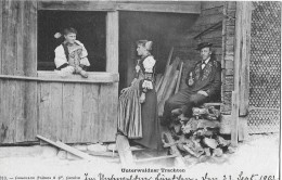 UNTERWALDNER-BRAUCHTUM → Frauen Und Männertrachten Bei Einem Anlass 1903 - Sonstige & Ohne Zuordnung
