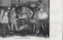 UNTERWALDNER-BRAUCHTUM → Sennhüttenbetrieb Beim Käsen 1902 - Andere & Zonder Classificatie