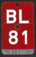 Velonummer Basel-Land BL 81 - Placas De Matriculación