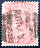 TASMANIA 1878 1d Queen Victoria USED Perforation:14 Scott60 CV$2.80 - Gebraucht