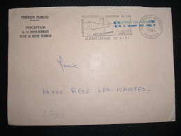 LETTRE PERCEPTION OBL.MEC.10-4-1984 LA ROCHE-BERNARD (56 MORBIHAN) - Civil Frank Covers