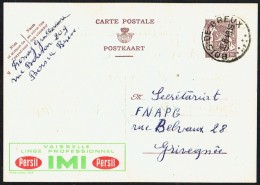 CP Public. N° 823  "Vaisselle, Linge Professionnel PERSIL IMI" - Circulé - Circulated - Gelaufen - 1949. - Publibels