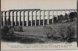 CPA Haute Marne Circulé CHAUMONT Train Chemin De Fer - Bourbonne Les Bains