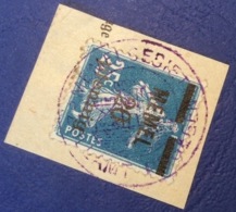 Stempel ZOLLAMT POGEGEN Ca 1920 Geprüft Dr. Petersen BPP Michel 20b Semeuse (Memel Memelgebiet - Used Stamps