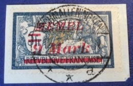 Memel Stempel SCHMALLENINNGKEN A 1923 Geprüft Dr. Petersen BPP Michel 71 Merson (Memelgebiet Lithuania) - Used Stamps