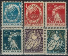 POLEN 1921 - MiNr: 164-170 Lot 6x    * / MH - Unused Stamps
