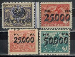 POLEN 1923 - MiNr: 185-188  Komplett    * / MH - Unused Stamps