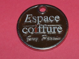 Jeton De Caddies - ESPACE COIFFURE - Guy Perrin - Trolley Token/Shopping Trolley Chip