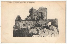 83 - NANS - Ruines Du Château Du Vieux Nans - Nans-les-Pins