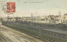 JUVISY Sur Orge (91. Essonne )  L´ARRIVEE DES TRAINS ELECTRIQUES - Juvisy-sur-Orge