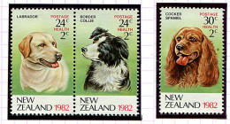 Nelle Zelande ** N° 819 à 821 - Chiens - - Unused Stamps