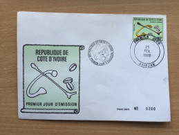 Côte D´Ivoire Ivory Coast Elfenbeinküste 1989 FDC Histoire Des Monnaies Geschichte Des Geldes Money History Mi. 987 - Ivory Coast (1960-...)