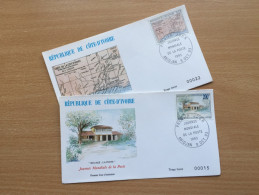 Côte D´Ivoire Ivory Coast Elfenbeinküste 1993 FDC Journée Mondiale Poste Weltposttag Postal Day Mi. 1105-1106 - Costa D'Avorio (1960-...)