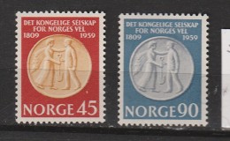 NORVÈGE N°392/ 393 SESQUICENTENAIRE DE LA SOCIETE ROYALE DE BIENFAISANCE NEUF SANS CHARNIERE - Neufs