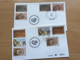 Côte D´Ivoire Ivory Coast Elfenbeinküste 1995 FDC Schlangen Serpents Snakes Reptiles Mi. 1135-1139 - Ivoorkust (1960-...)