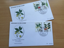 Côte D´Ivoire Ivory Coast Elfenbeinküste 2000 FDC Plantes Alimentaires Nutzpflanzen Plants Mi. 1235-1238 - Côte D'Ivoire (1960-...)