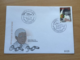 Côte D´Ivoire Ivory Coast Elfenbeinküste 2000 FDC Nelson Mandela Free Madiba Mi. 1264 - Costa De Marfil (1960-...)