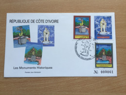 Côte D´Ivoire Ivory Coast Elfenbeinküste 2000 FDC Monuments Historiques Denkmäler Mi. 1254 1255 - Costa De Marfil (1960-...)