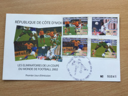 Côte D´Ivoire Ivory Coast Elfenbeinküste 2001 FIFA World Cup Football Fußball Japan Korea WM Soccer 2002 Mi. 1278 - 1281 - Ivory Coast (1960-...)