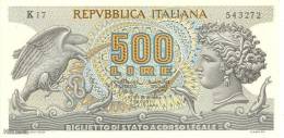 (B0062) ITALY, 1967. 500 Lire. P-93a. UNC - 500 Liras