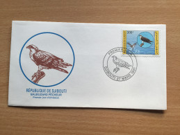 Djibouti Dschibuti 1991 FDC Bird Of Prey Rapace Oiseaux Vogel Adler Balbuzard Pêcheur Mi. 553 - Arends & Roofvogels
