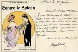 Jugendstil Contre Le Spleen Künstlerkarte 1903 I-II Art Nouveau - Ohne Zuordnung