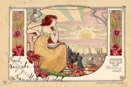 Jugendstil Künstler-Karte I-II Art Nouveau - Non Classés