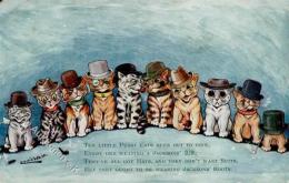 Wain, Louis Katze Personifiziert Künstlerkarte I-II Chat - Unclassified