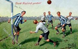 Thiele, Arthur Fußball Künstlerkarte 1914 I-II - Thiele, Arthur