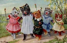 THIELE,Arthur - TUCK 9819, KATZEN, I-II - Ohne Zuordnung