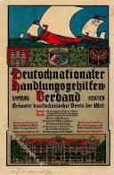 Karlsruher Künstlerbund Deutschnationaler Handlungsgehilfen Verband  Künstlerkarte 1909 I-II - Non Classificati