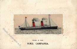 Seide Gewebt R.M.S. Campania Künstler-Karte I-II (fleckig) Soie - Zonder Classificatie