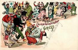 Karneval Ottmar Zieher  Lithographie 1898 I-II - Unclassified