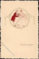 Handgemalt Jugendstil  Künstlerkarte 1908 I-II Art Nouveau Peint à La Main - Ohne Zuordnung