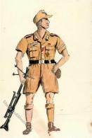 Handgemalt Soldat Afrikakorps II (fleckig, Keine AK) Peint à La Main - Non Classificati