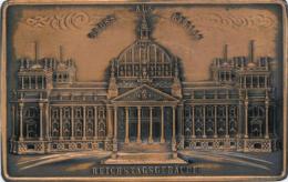 Metall-Karte (Kupfer) Berlin (1000) Reichstagsgebäude I-II - Unclassified