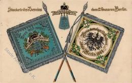 Fahne Standarte Des Verein Ehem. 12. Husaren Berlin 1911 I-II (fleckig) - Ohne Zuordnung