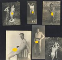 Erotik Männer Lot Mit 6 Fotos Div. Formate I-II Erotisme - Zonder Classificatie