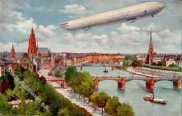 Ausstellung International Luftfahrt Ausstellung (ILA) Frankfurt (6000) Zeppelin Künstler-Karte I-II Expo Dirigeable - Ohne Zuordnung