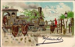 Maikäfer Personifiziert Eisenbahn Prägedruck 1903 I-II Chemin De Fer Hanneton - Non Classés