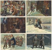 NIKOLAUS - Kpl. 6er-Serie Der Feldgraue Weihnachtsmann" I-II" Pere Noel - Unclassified